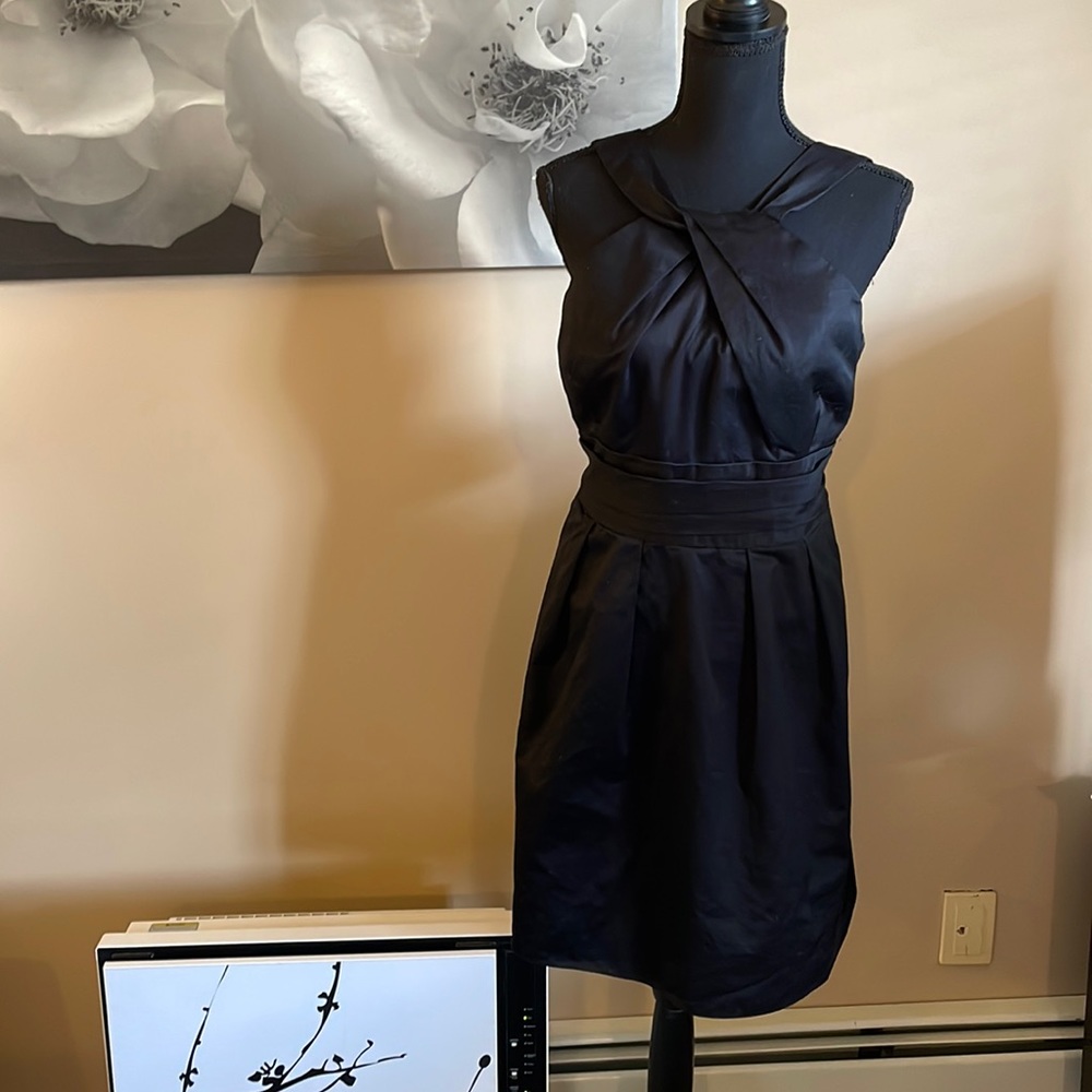 Black formal cocktail dress